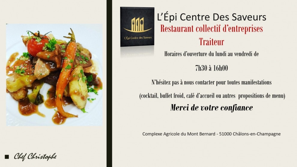 L’Épi Centre Des Saveurs — carte page 2