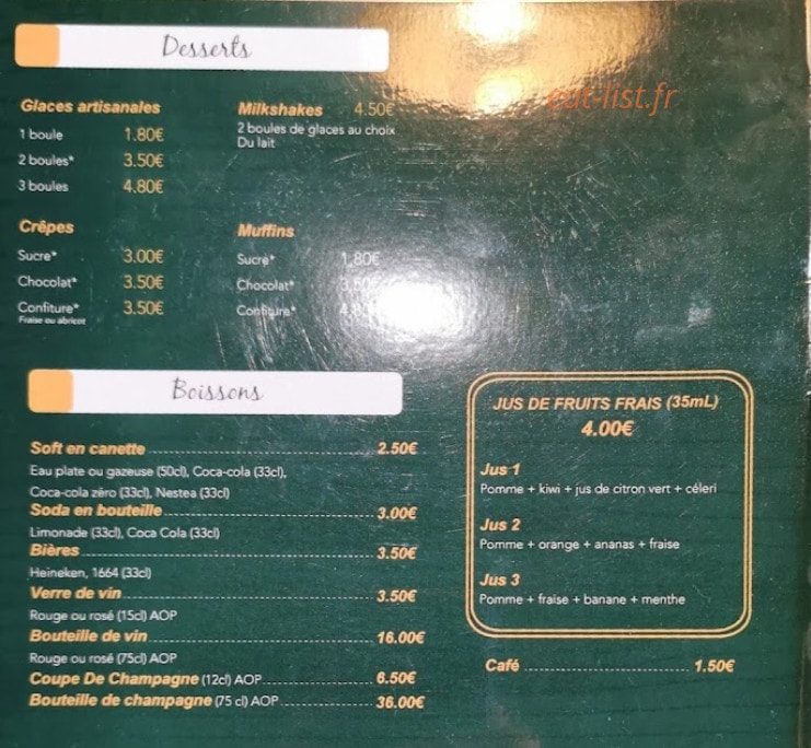 L'hamburgerie — carte page 3