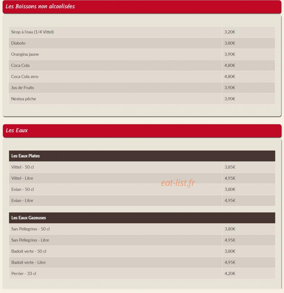 Le Brunch — carte page 4