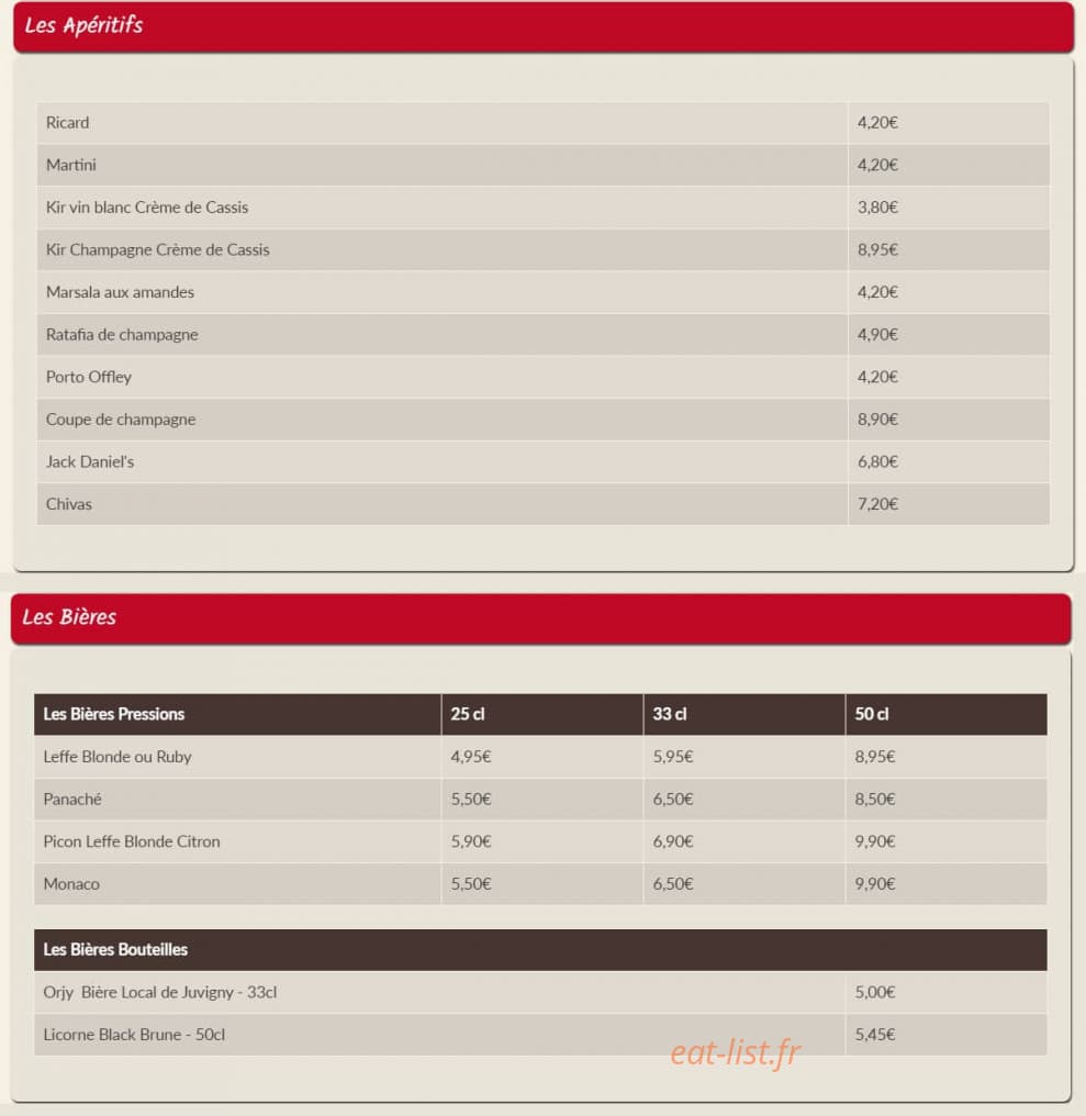 Le Brunch — carte page 5