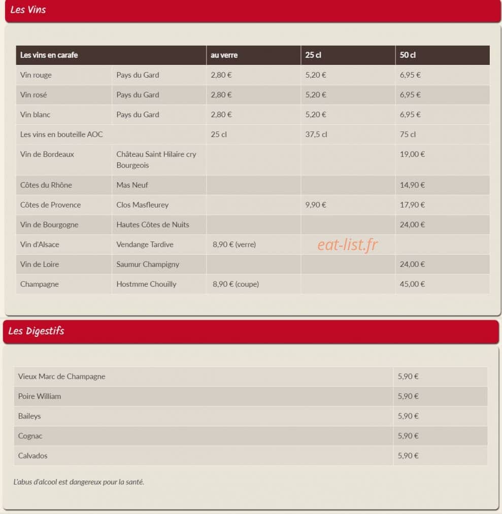 Le Brunch — carte page 6
