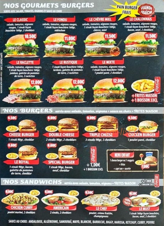 Le Must — carte page 2