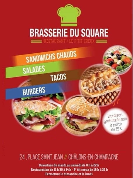 Le p'tit creux — carte page 1