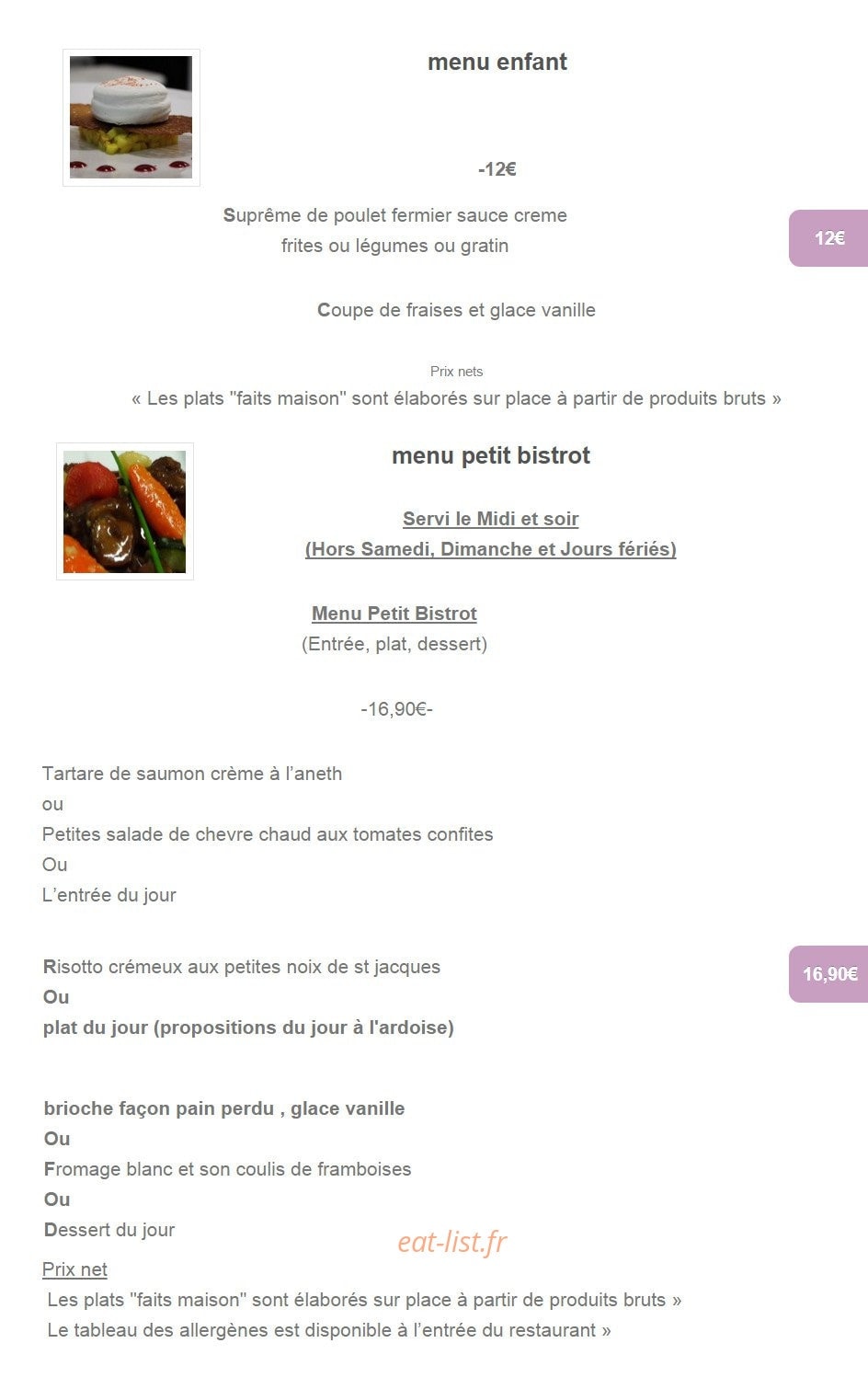 Le Petit Pasteur — carte page 3