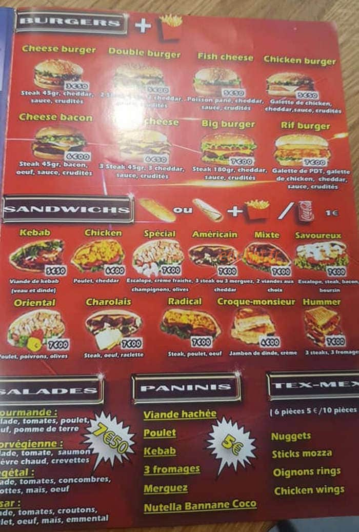 O'Chic N'Tacos — carte page 3