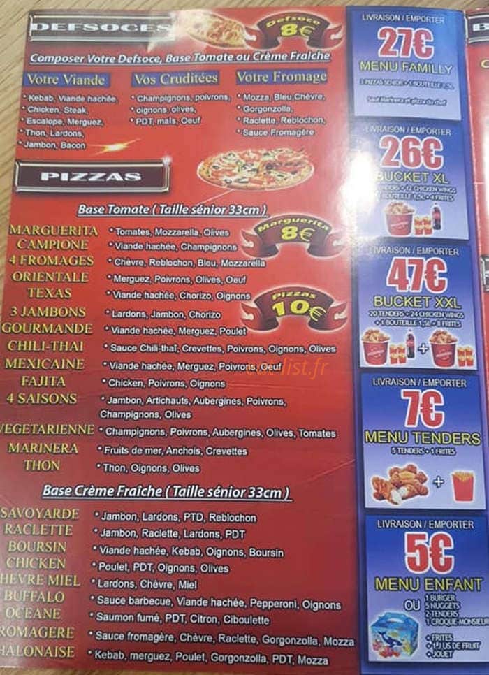O'Chic N'Tacos — carte page 2
