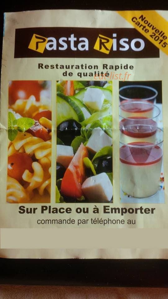 Pasta-Riso — carte page 1