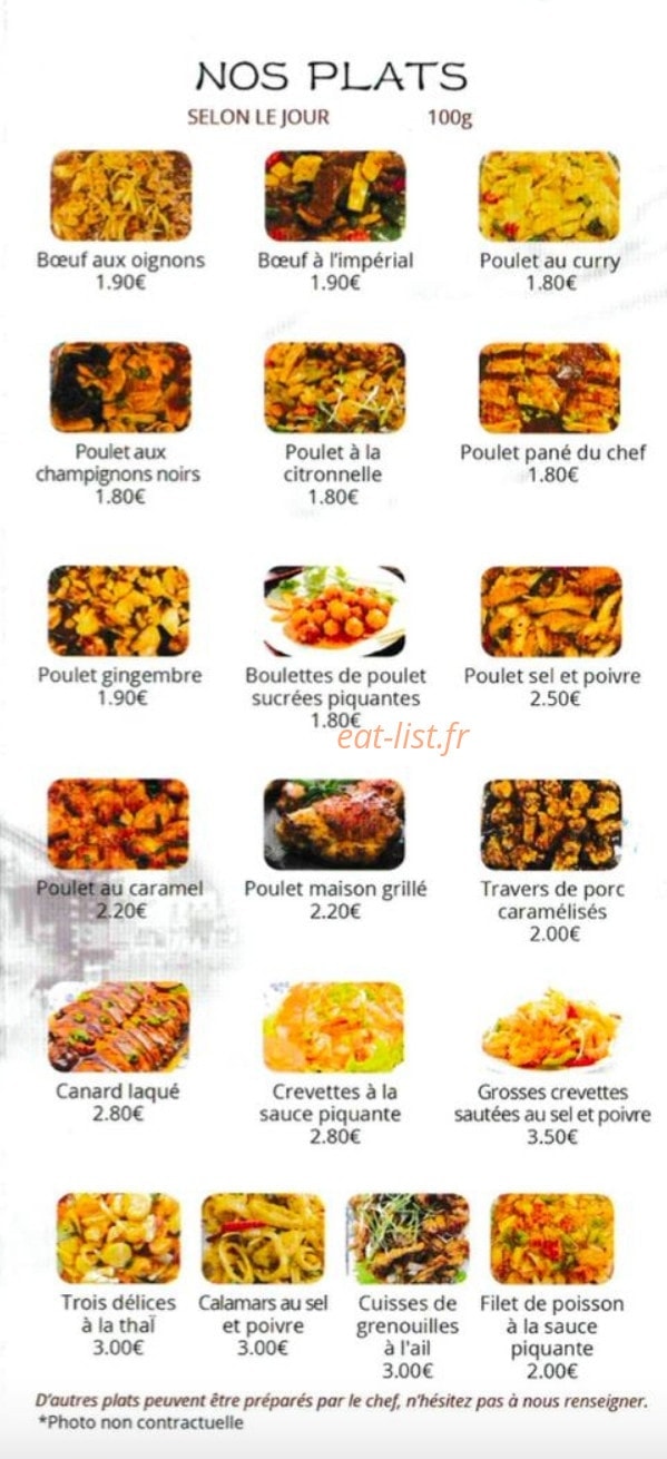 Saveurs D'asie — carte page 5