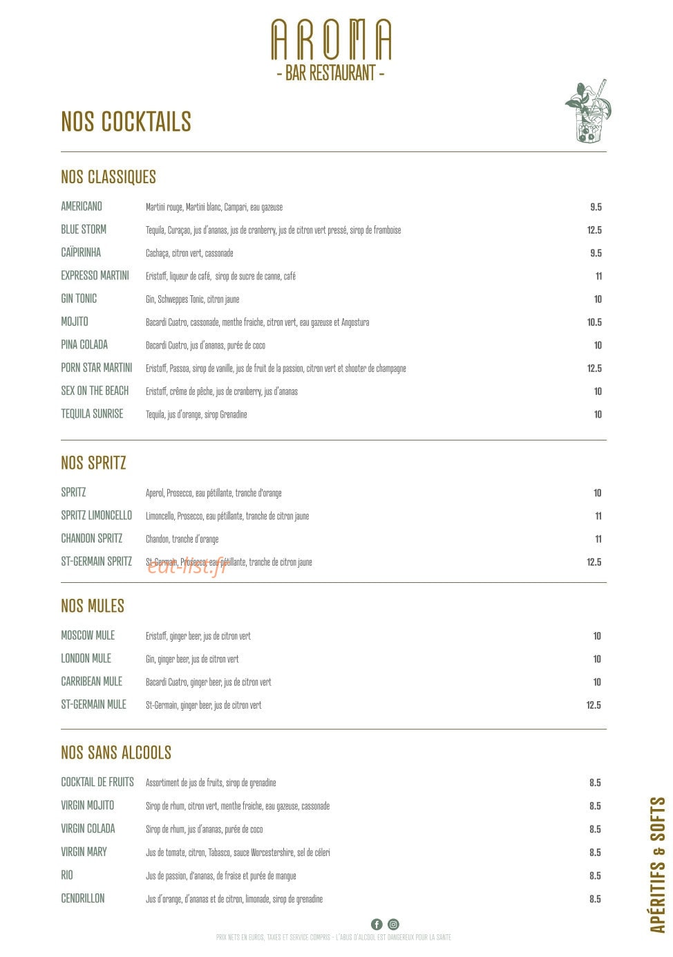 Aroma — carte page 4