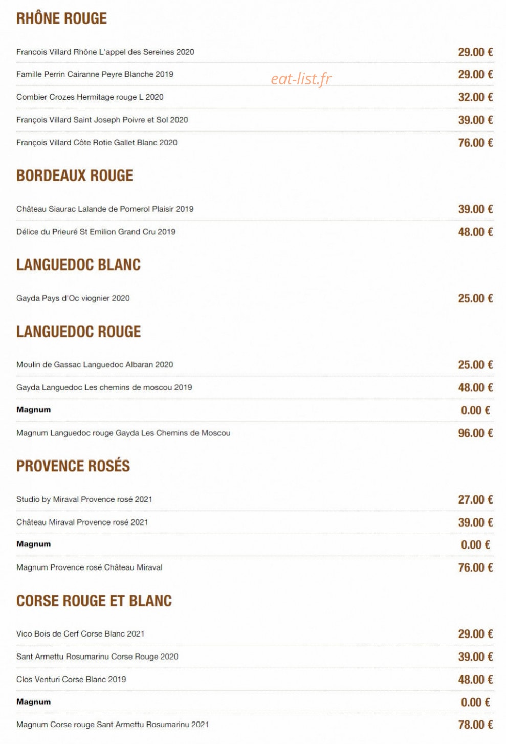 Atrium — carte page 6