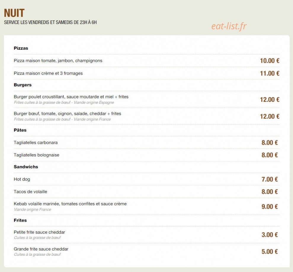 Atrium — carte page 3