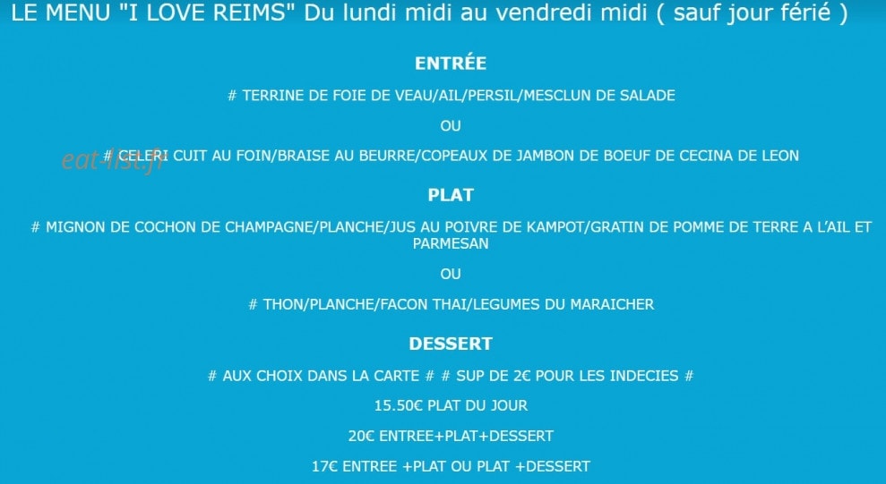 Au Cul de Poule — carte page 2