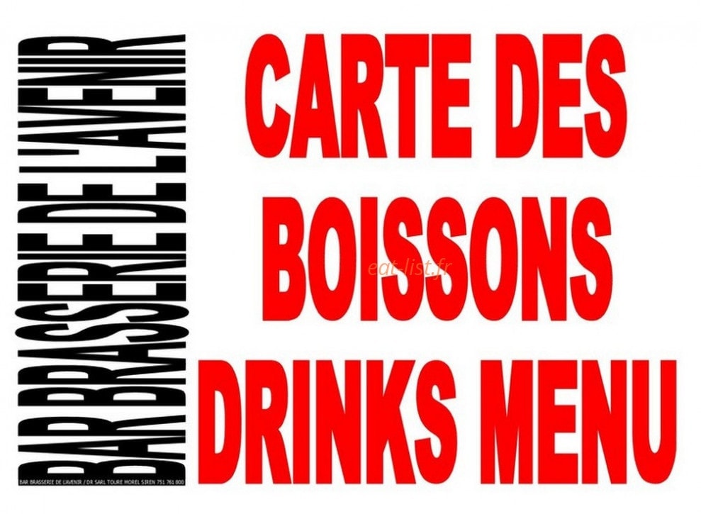 Bar Brasserie De L'Avenir — carte page 6