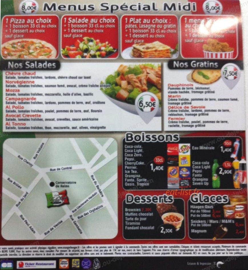 Bella Pizza — carte page 4