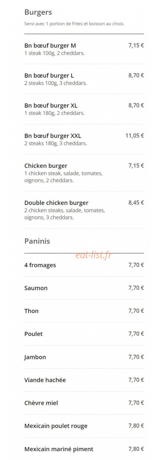 Bn pizza — carte page 3