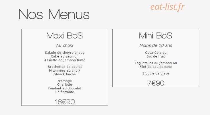 Boeuf ou Salade — carte page 5