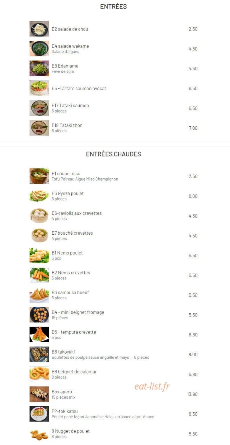Burijji — carte page 2