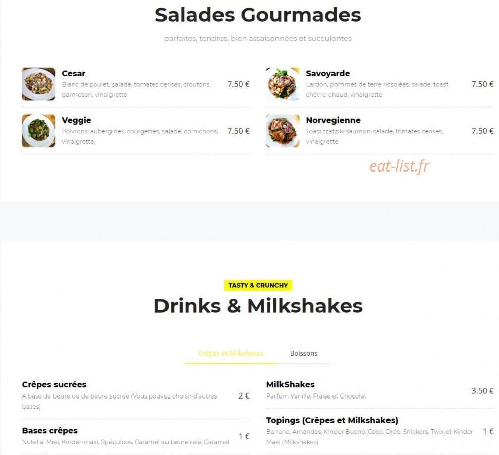 Butcher — carte page 2