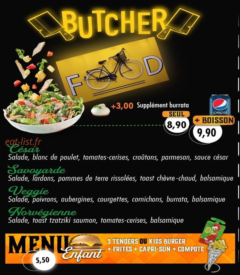 Butcher — carte page 3