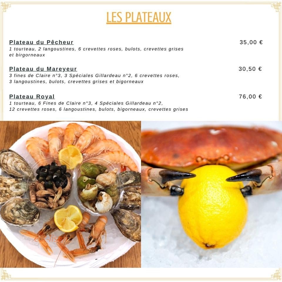 Café de la Paix — carte page 6