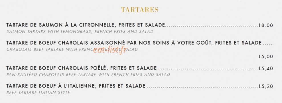 Café de la Paix — carte page 3