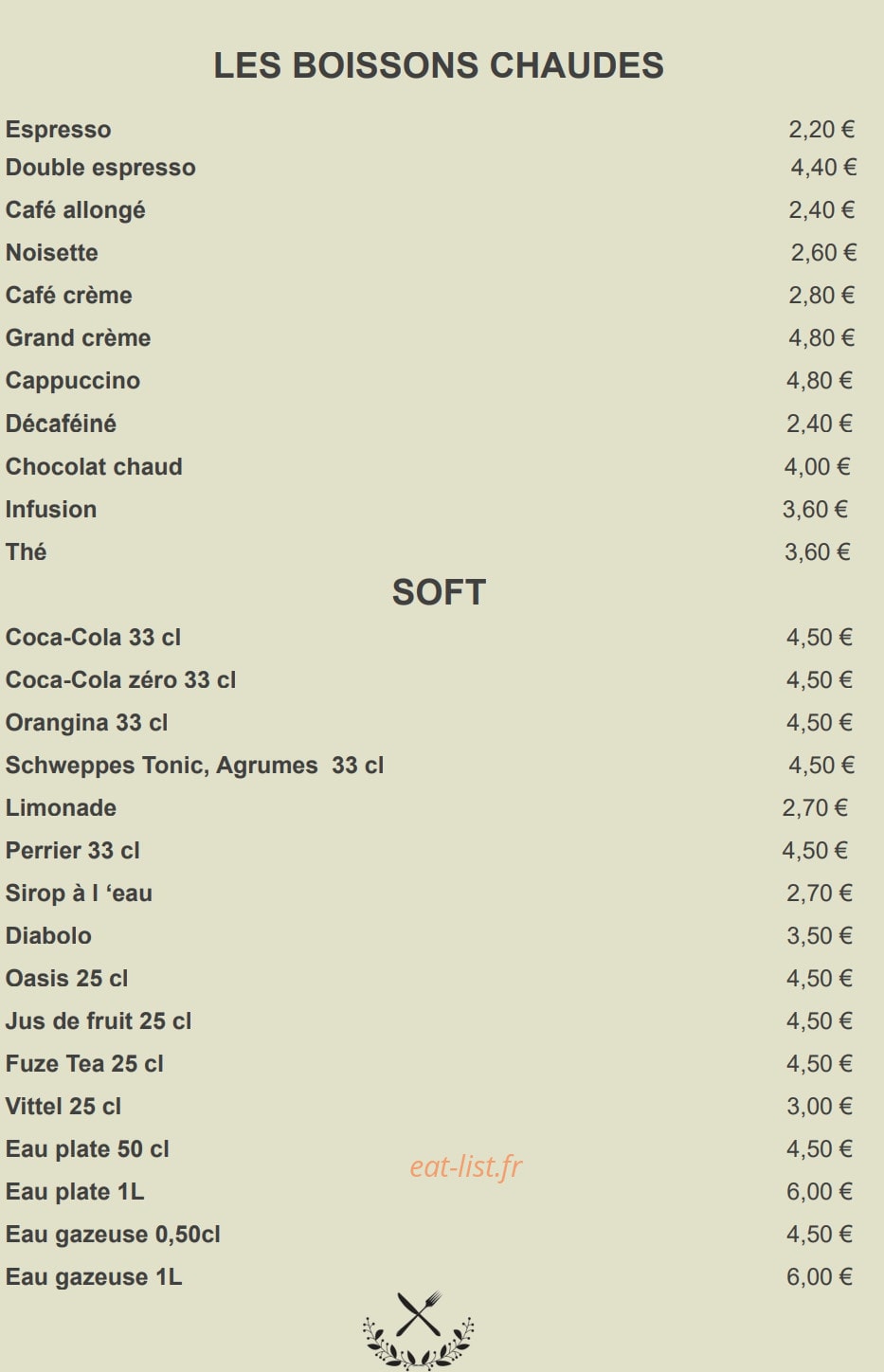 Chez Armand — carte page 5