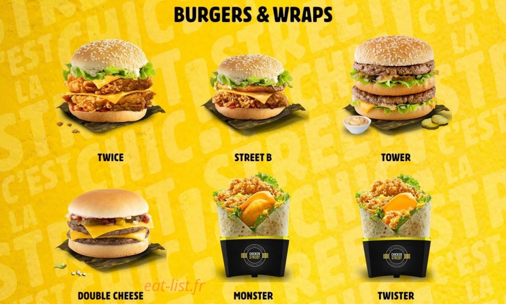Chicken Street — carte page 3