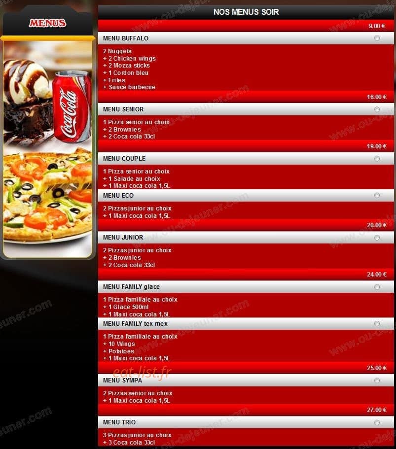 Chrono pizza — carte page 1