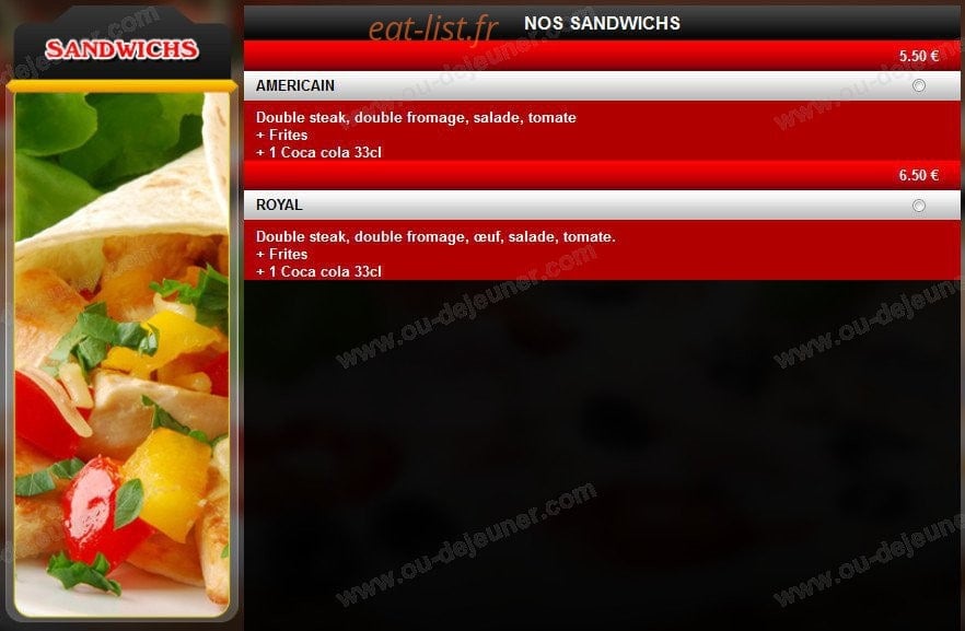 Chrono pizza — carte page 11
