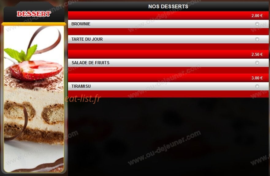 Chrono pizza — carte page 12