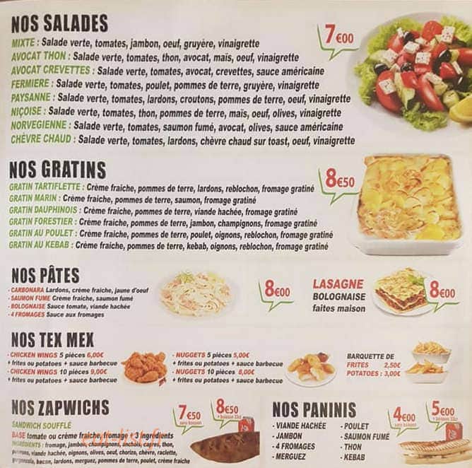 Comédia Pizza — carte page 4