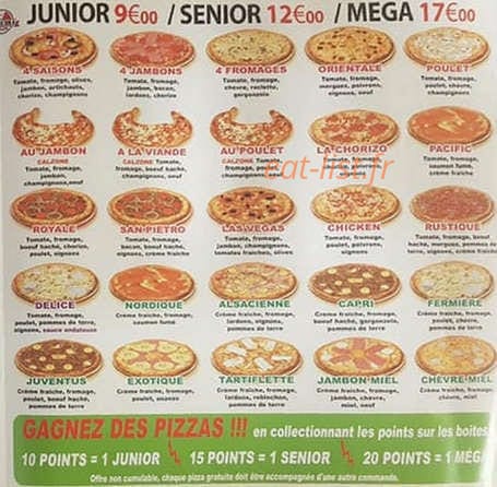 Comédia Pizza — carte page 3