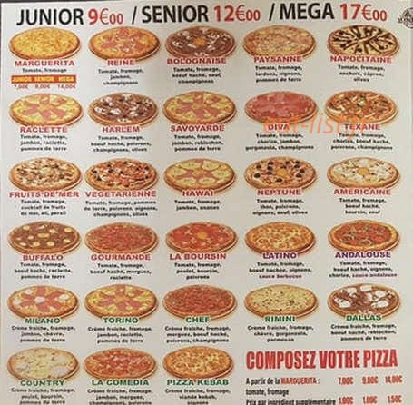 Comédia Pizza — carte page 2