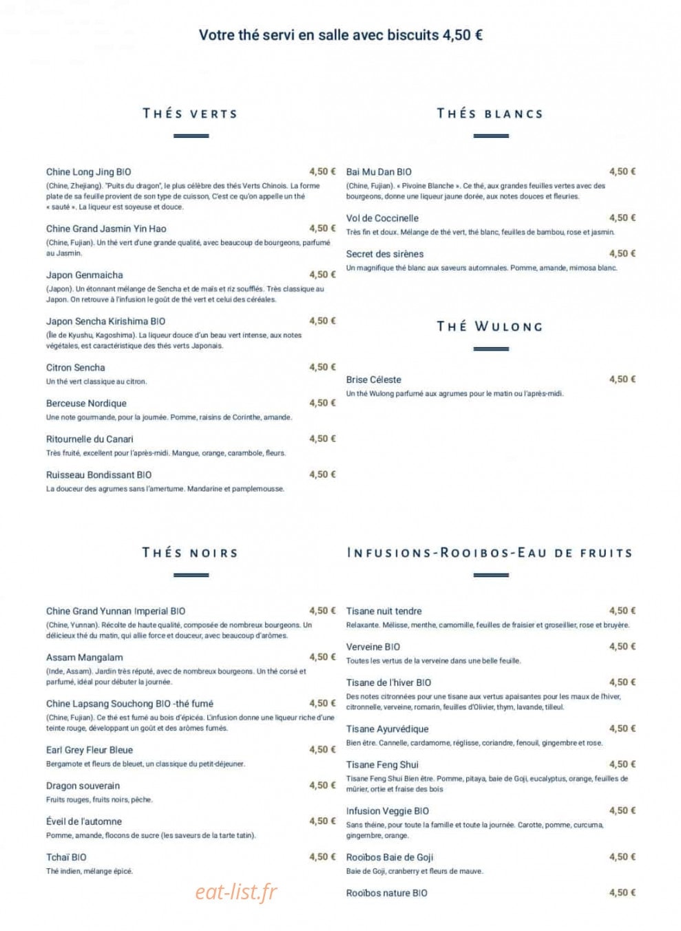 Continental Restaurant — carte page 7