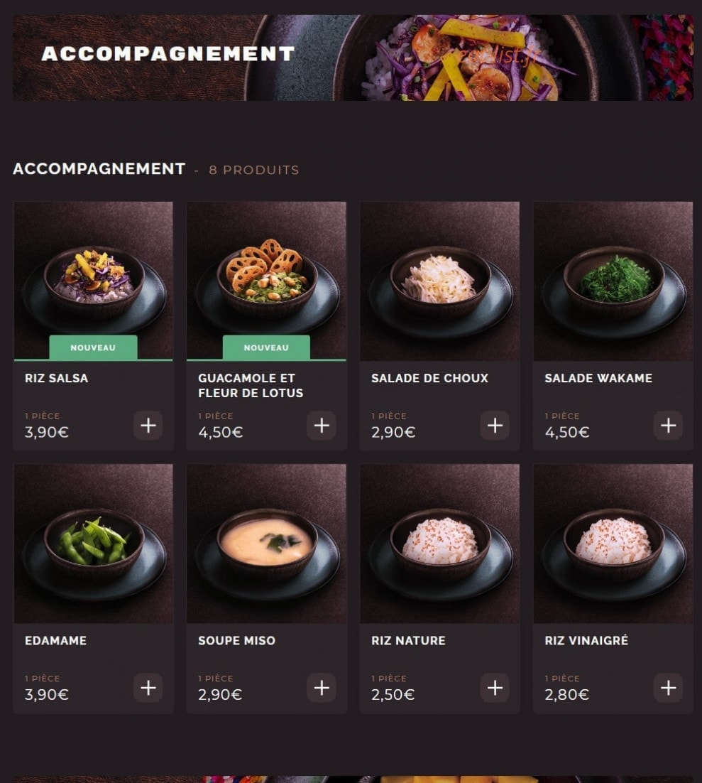 Côté Sushi — carte page 10
