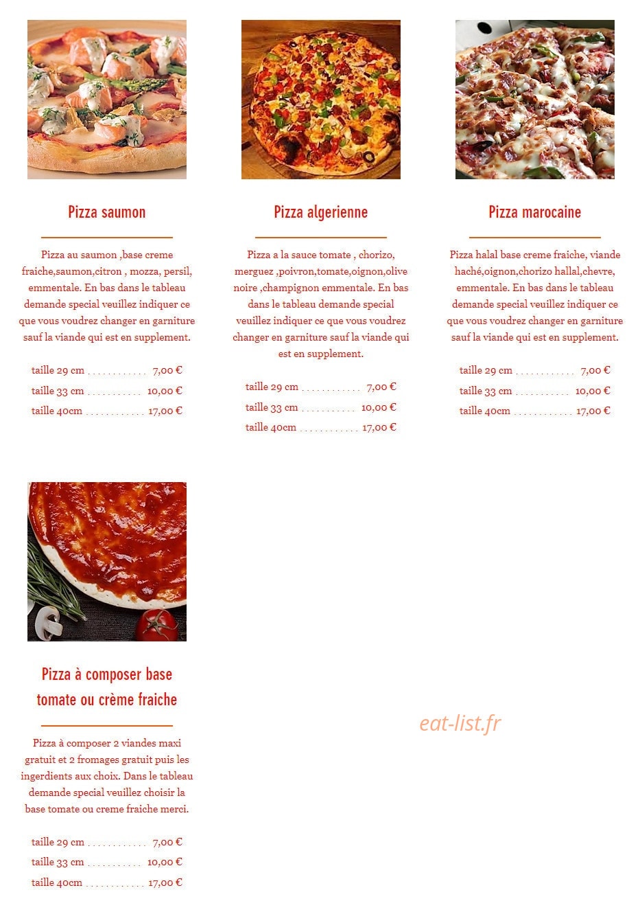Croc Meal — carte page 3