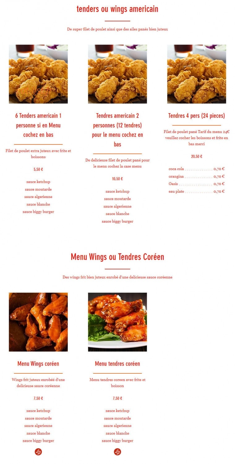 Croc Meal — carte page 6