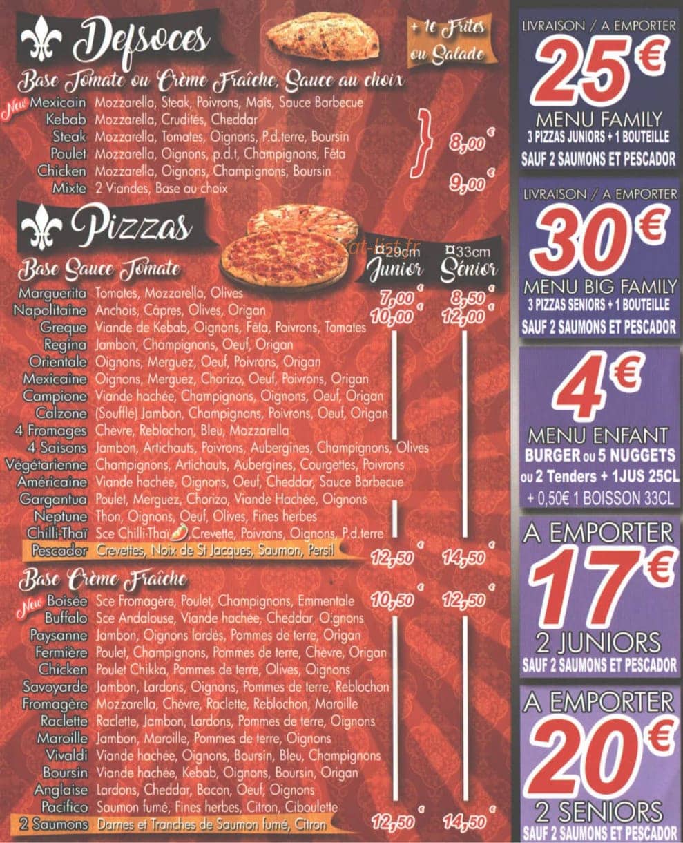 D'lys Food — carte page 2
