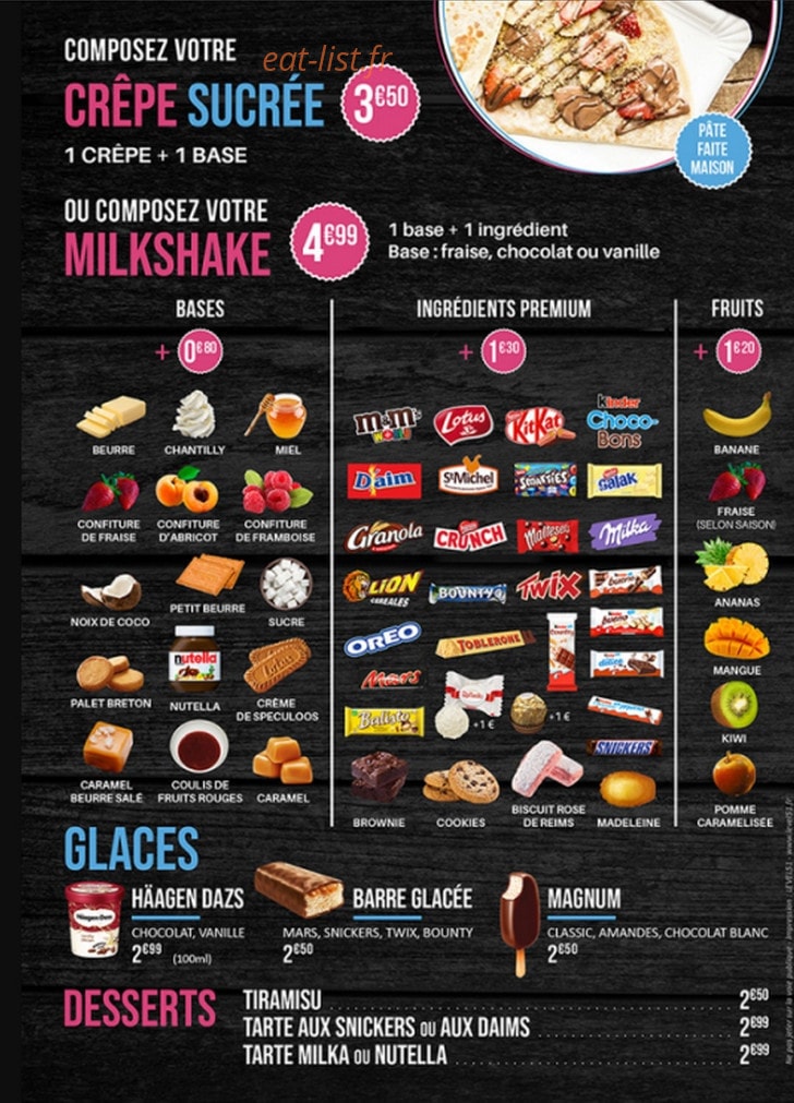 Eat Crêpes — carte page 5