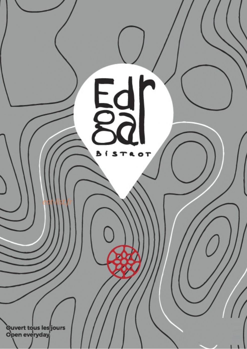 Edgar Bistrot — carte page 1