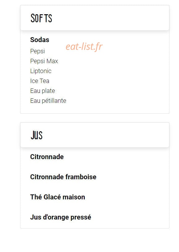 Emilie's — carte page 7