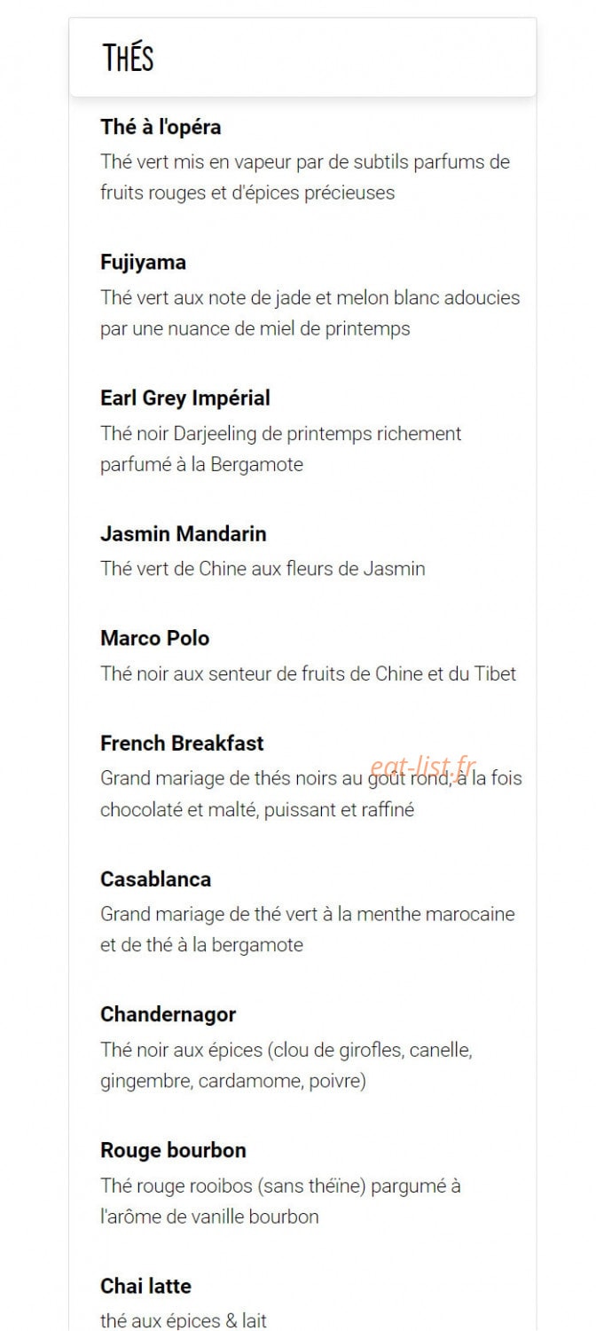 Emilie's — carte page 9