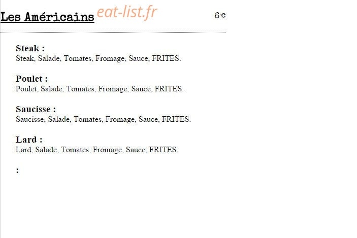 Frite a french — carte page 3