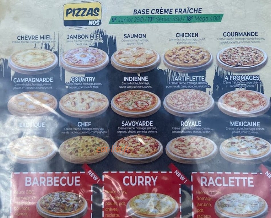 Gambetta  Food — carte page 4