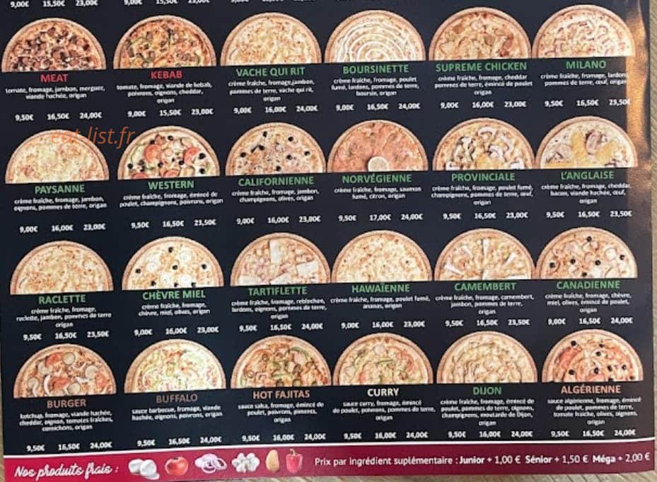 Hotimes Pizza — carte page 3