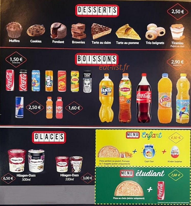 Hotimes Pizza — carte page 4