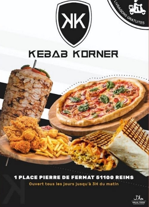 Kebab korner — carte page 1