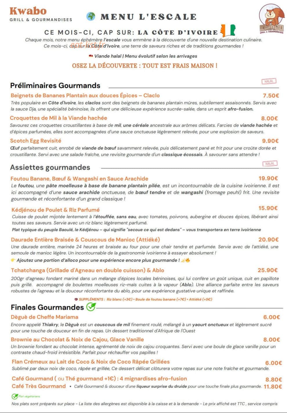 Kwabo — carte page 1
