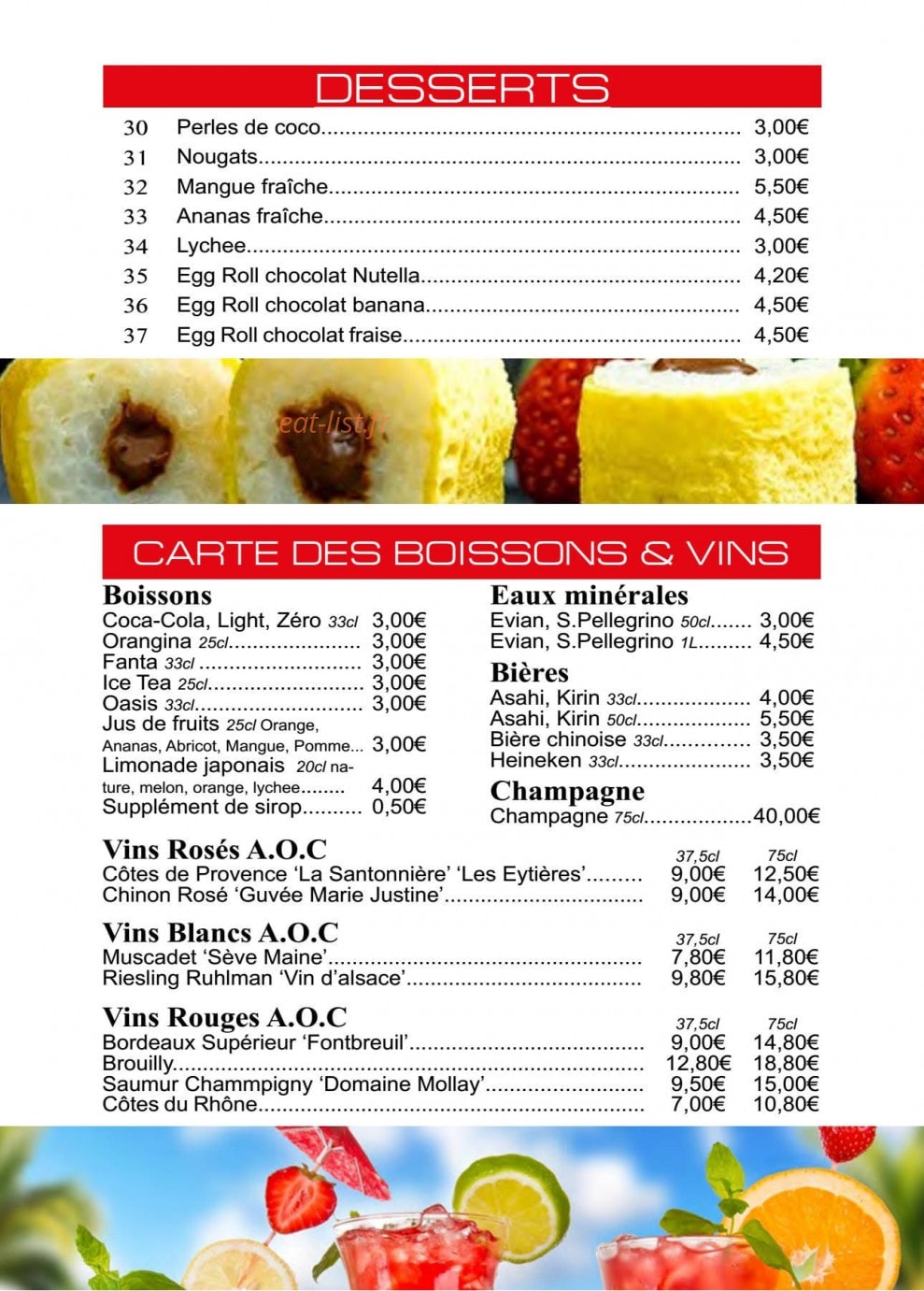 Kyodo Sushi — carte page 6