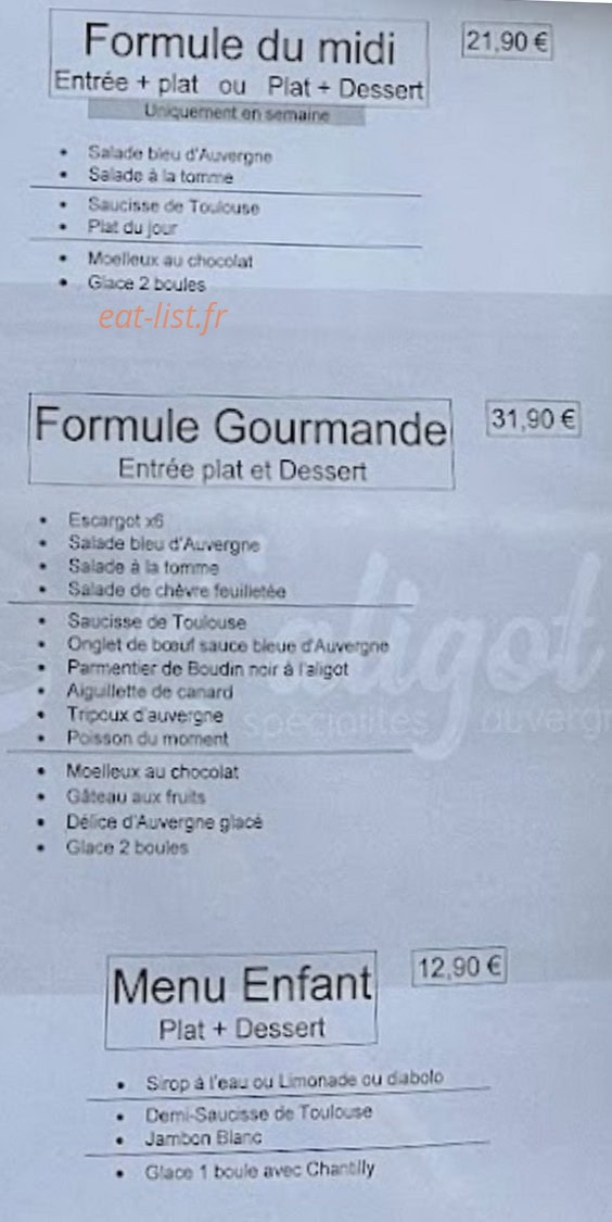 L'aligot — carte page 6